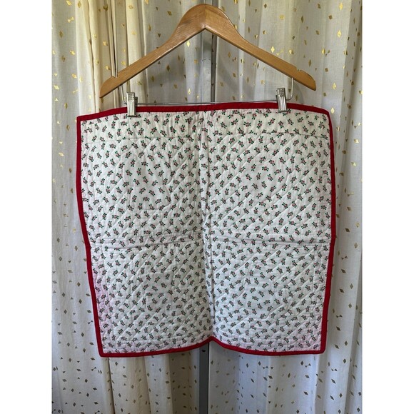 Handmade Handcrafted Quilted Applique Christmas Wall Hanging Table Topper - Picture 3 of 4